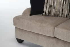Sierra Foam IV Chenille 95" Sofa/Loveseat Set -Living Room Furniture Shop 315246 beige fabric living room set detail 46