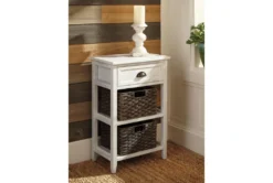 Oslyn White Accent Table -Living Room Furniture Shop 315308 room 85