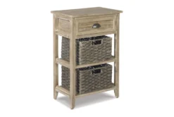Oslyn Light Brown Accent Table