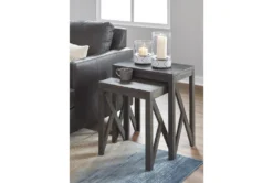 Emerst Gray 2 Piece Nesting Table -Living Room Furniture Shop 315312 room 85