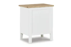 Selburg White/Brown Accent Cabinet -Living Room Furniture Shop 315324 back 82