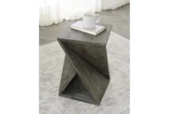 Zayne Distressed Grey Accent Table -Living Room Furniture Shop 315329 room 85