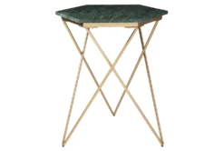 Embly Green/Gold Accent Table