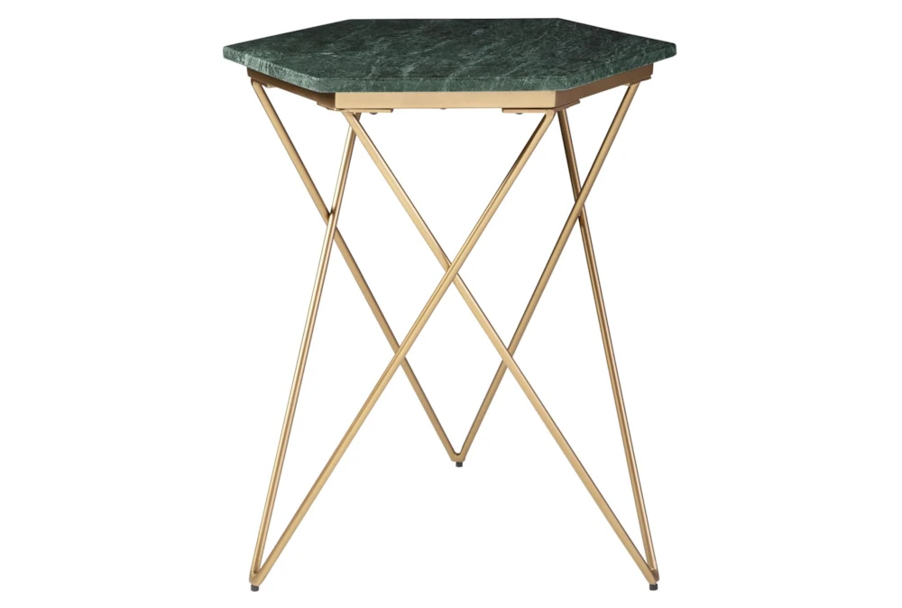Embly Green/Gold Accent Table 1 Embly Green/Gold Accent Table