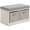 Blardyn Gray/Natural Storage Bench