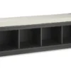 Wardlow Gray Storage Bench