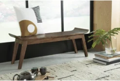 48" Brown Solid Wood Accent Bench -Living Room Furniture Shop 315359 room 85