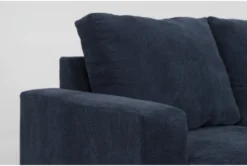 Bonaterra Midnight Blue 97" Queen Sleeper Sofa -Living Room Furniture Shop 315425 blue fabric sleeper detail 46
