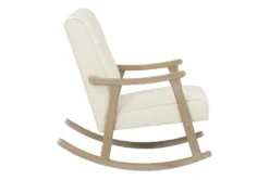 Gainsborough Linen Rocker With Brushed Finish Base -Living Room Furniture Shop 316072 white plywood rocker detail 45