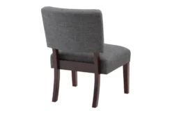 Jasmine Charcoal Accent Chair -Living Room Furniture Shop 316080 grey plywood accent chair detail 45