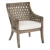 Breezy Lounge Chair With Cushion In Grey Wash Finish