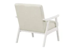 Tommy Linen Armchair With Antique White Finish Frame 6 Tommy Linen Armchair With Antique White Finish Frame -Living Room Furniture Shop 316119 white plywood accent chair detail 45
