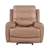 Rainier Leather Power Glider Recliner With Power Headrest & USB
