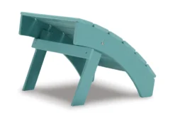 Verbena Teal Outdoor Adirondack Chair Ottoman -Living Room Furniture Shop 316980 back 82