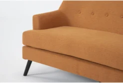 Celestino Copper Settee -Living Room Furniture Shop 317514 orange fabric settee detail 45