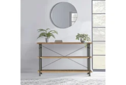 Nira Console Table With Shelves 13 Nira Console Table With Shelves -Living Room Furniture Shop 317528 brown wood sofa table room 85