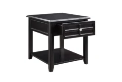 Rufus End Table -Living Room Furniture Shop 317543 brown wood end table detail 44