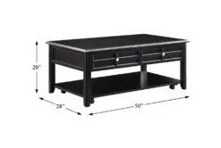 Rufus Lift-Top Coffee Table With Wheels -Living Room Furniture Shop 317544 brown wood coffee table detail 45