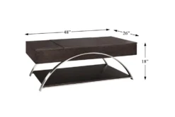 Nion Lift-Top Storage Coffee Table -Living Room Furniture Shop 317546 brown wood coffee table detail 46