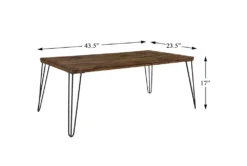 Niki Coffee Table With Hairpin Legs -Living Room Furniture Shop 317553 brown wood coffee table detail 44