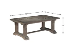 Leo Coffee Table -Living Room Furniture Shop 317564 brown wood coffee table detail 44