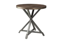 Abby 3 Piece Round Coffee Table Set 11 Abby 3 Piece Round Coffee Table Set -Living Room Furniture Shop 317565 brown wood coffee and end table set side 14