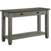 Every Two Tone Brown/Grey Console Table