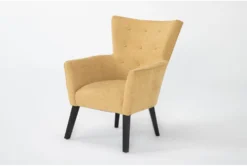 Julinha Marigold Accent Chair -Living Room Furniture Shop 317573 gold fabric accent chair side 19 v2