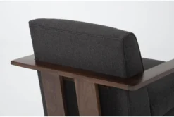 Ollie 32" II Accent Chair -Living Room Furniture Shop 317723 grey fabric accent chair detail 44