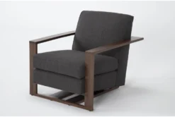 Ollie 32" II Accent Chair -Living Room Furniture Shop 317723 grey fabric accent chair side 19