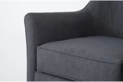 Samira Slate Swivel Glider Chair 10 Samira Slate Swivel Glider Chair -Living Room Furniture Shop 317997 grey fabric swivel glider detail 45