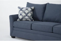Jaylen Indigo 85" Queen Sleeper Sofa, Loveseat & Chaise Set 10 Jaylen Indigo 85" Queen Sleeper Sofa, Loveseat & Chaise Set -Living Room Furniture Shop 318077 blue fabric living room set detail 45