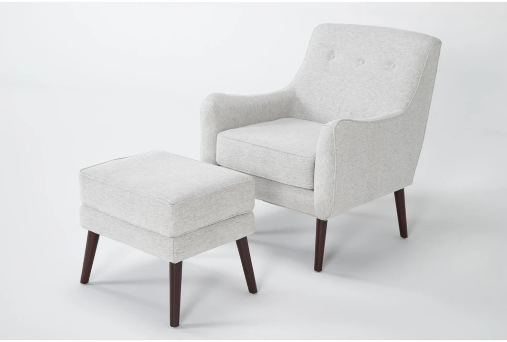 Kaycee Pumice Chair And Ottoman 2 Kaycee Pumice Chair And Ottoman - Image 2