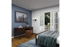 Brown Leather & Teak Wood Stool -Living Room Furniture Shop 320248 brown wood accent table room 86