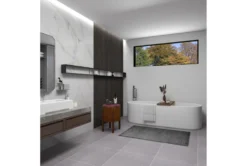 Brown Leather & Teak Wood Stool -Living Room Furniture Shop 320248 brown wood accent table room 95