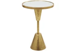 16 X 24" Gold Metal Mirror Accent Table -Living Room Furniture Shop 320260 gold metal accent table back 82