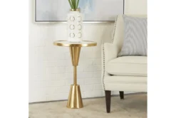 16 X 24" Gold Metal Mirror Accent Table -Living Room Furniture Shop 320260 gold metal accent table room 85