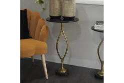 Marble & Gold Aluminum Accent Table -Living Room Furniture Shop 320327 gold metal accent table room 85