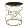 Black Marble Accent Table