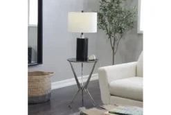 17 X 25 Silver Aluminum Accent Table -Living Room Furniture Shop 320334 silver metal accent table room 85