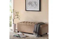 Maia 49" Sand Tufted Soft Close Storage Bench 9 Maia 49" Sand Tufted Soft Close Storage Bench -Living Room Furniture Shop 320507 room 85