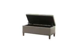 Maia 42" Light Grey Tufted Soft Close Storage Bench 8 Maia 42" Light Grey Tufted Soft Close Storage Bench -Living Room Furniture Shop 320516 storage 12