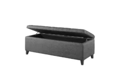 Maia 49"Charcoal Tufted Soft Close Storage Bench 8 Maia 49"Charcoal Tufted Soft Close Storage Bench -Living Room Furniture Shop 320517 storage 12