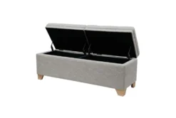 53" Grey Soft Close Storage Bench -Living Room Furniture Shop 320523 storage 12
