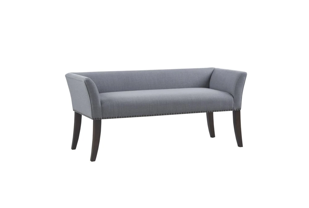 50" Nessa Slate Blue Accent Bench 1 50" Nessa Slate Blue Accent Bench