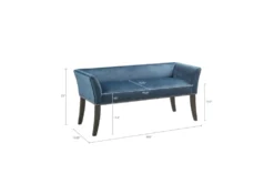 50" Nessa Blue Accent Bench 14 50" Nessa Blue Accent Bench -Living Room Furniture Shop 320529 detail 46