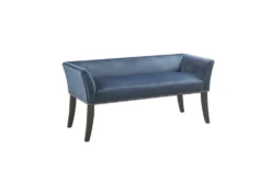 50" Nessa Blue Accent Bench