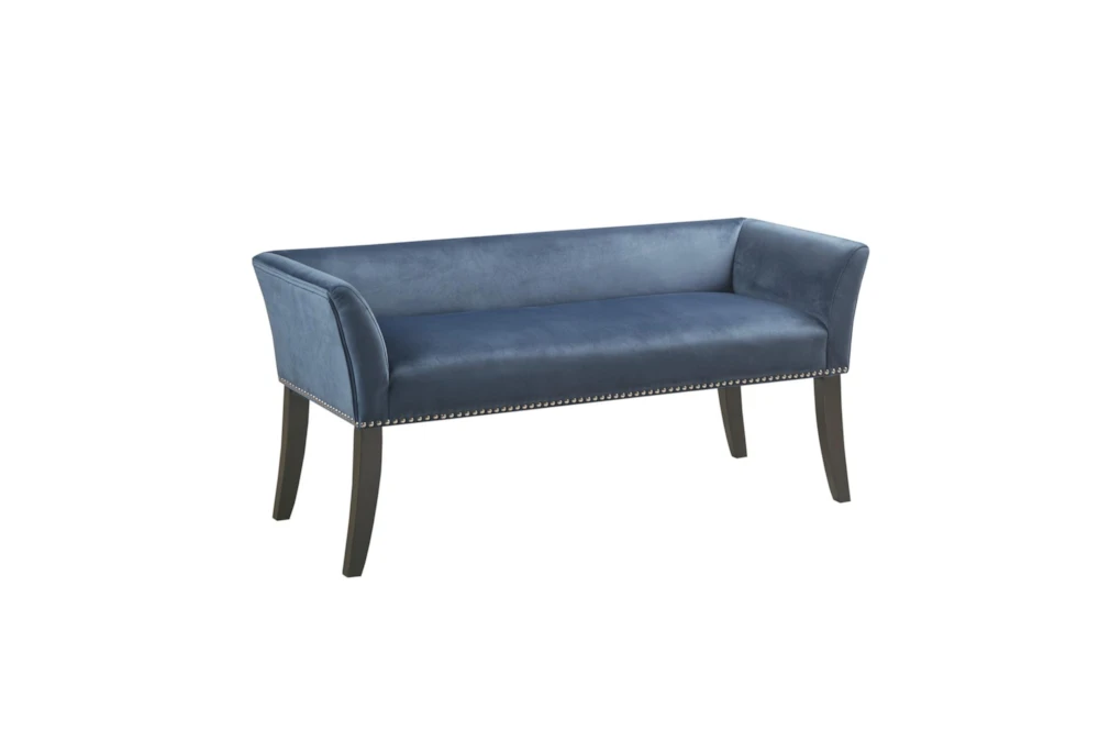 50" Nessa Blue Accent Bench 1 50" Nessa Blue Accent Bench