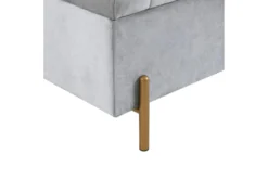 42" Gray Upholstered Soft Close Storage Bench With Gold Metal Legs -Living Room Furniture Shop 320534 detail 44
