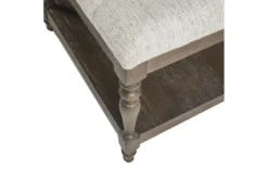 44" Ivory Tufted Accent Bench With Shelf -Living Room Furniture Shop 320542 detail 44